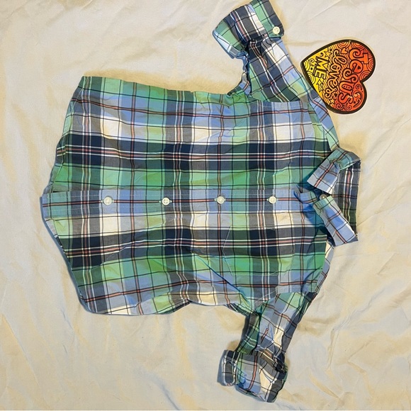 Janie and Jack Other - Janie and Jack Blue Plaid Shirt